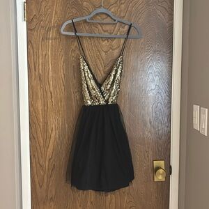 Cute sparkly dress! Doing a closet clean out!